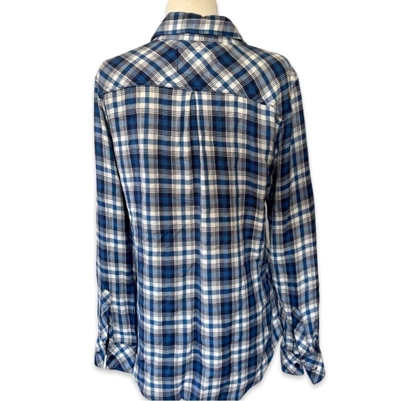 Rails Hunter Plaid Super Soft Flannel Button Up Blue - Picture 4 of 9